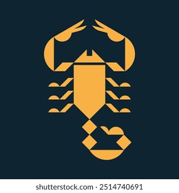 Logo do Escorpião. Design de ícones. Elementos do modelo