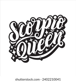 scorpio queen background inspirational positive quotes, motivational, typography, lettering design