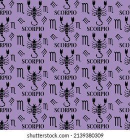 scorpio seamless pattern perfect for background or wallpaper