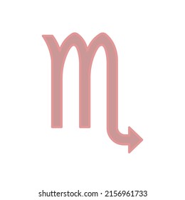 Scorpio sign icon isolated on white background. Zodiac symbol modern, simple, vector, icon for website design, mobile app, ui. Vector Illustration