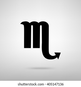 Scorpio sign. Vector illustration