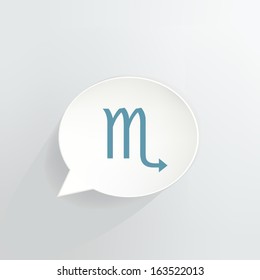 Scorpio Speech Bubble