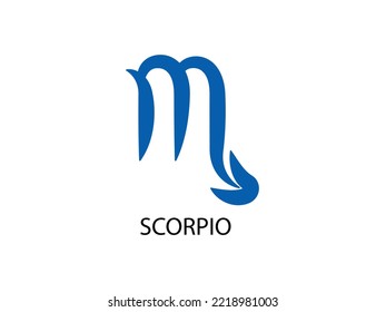 Scorpio Symbol of the Horoscope. Zodiac Sign. Vector illustration of Astrological signs 
for calendar, horoscope isolated on a background 

