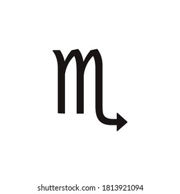 scorpio symbol icon vector on a white background
