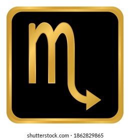 Scorpio symbol on white background. Vector illustration.