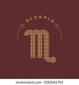 Scorpio Unique Zodiac Sign Design for Astrology Lovers | Custom Horoscope Art