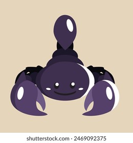 Scorpio vector with detailed illustration of light and shadow