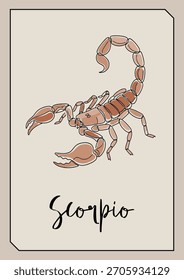 Scorpio Vector Illustration – Astrological Symbol Graphic Design
