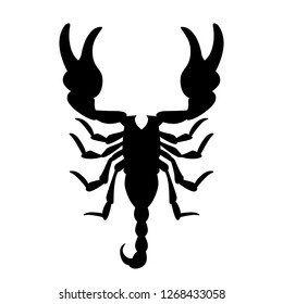 Scorpion Silhouette Icon Pest Control Clipart Stock Illustration ...