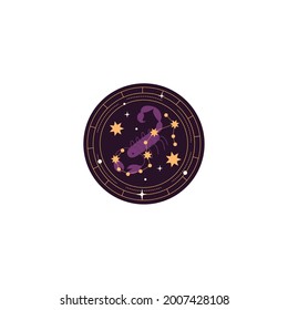Scorpio Vector On White Background