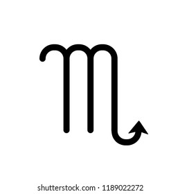 scorpio - zodiac icon vector