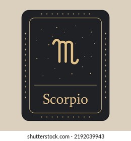 Scorpio zodiac icon. Vector illustration.