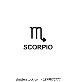 Scorpio zodiac icon vector sign symbol
