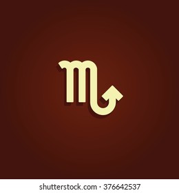 Scorpio zodiac sign.