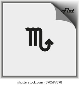 Scorpio zodiac sign.
