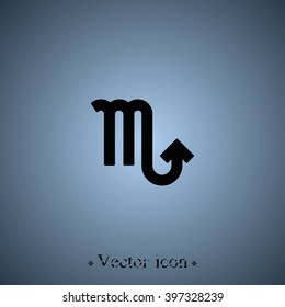 Scorpio zodiac sign.