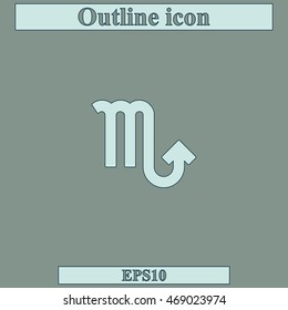 Scorpio zodiac sign.
