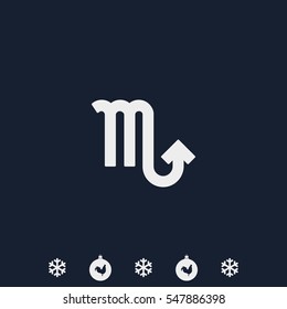 Scorpio zodiac sign.