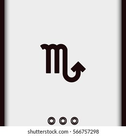Scorpio zodiac sign.