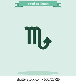 Scorpio zodiac sign.