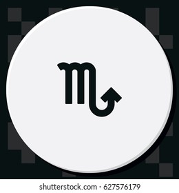 Scorpio zodiac sign.