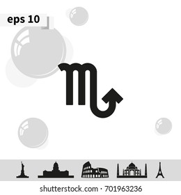 Scorpio zodiac sign.