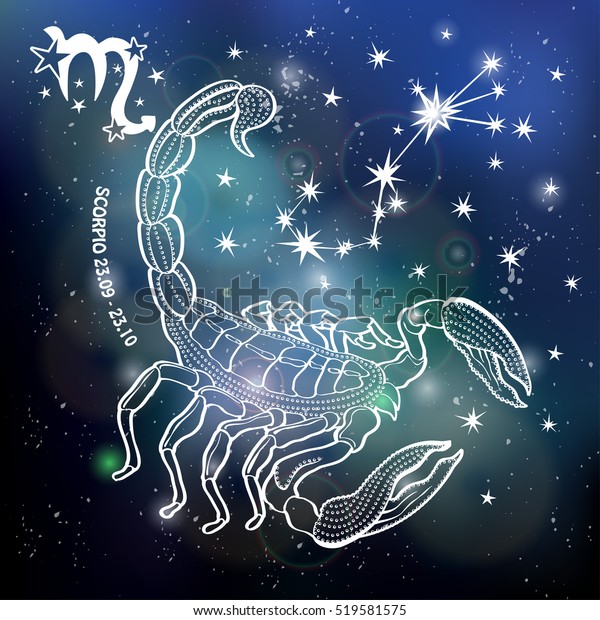 Scorpio Zodiac Sign Horoscope Constellationstarsabstract 600w 519581575 