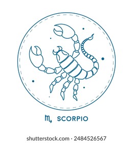 Scorpio Zodiac Sign Illustration vector