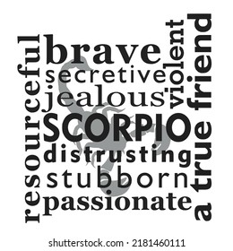 Scorpio Zodiac Sign with personality description