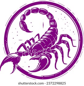Scorpio Zodiac sign vector art