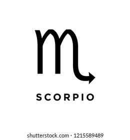 Scorpio zodiac sign. vector icon illustration.