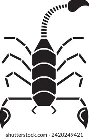 Scorpio zodiac sign vector illustration isolated on a white background.