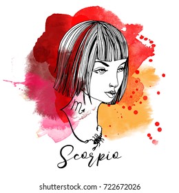 Scorpio. Zodiac signs girl