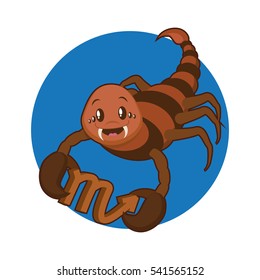 Scorpio zodiac in sphere