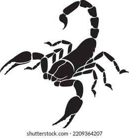 Scorpion Animal Black Vector Illustration