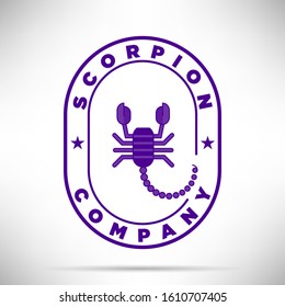 Scorpion Animal Monogram Vector Logo Template 