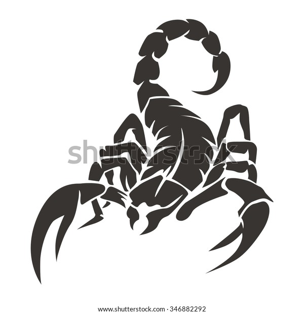 Scorpion Noir Image Vectorielle De Stock Libre De Droits