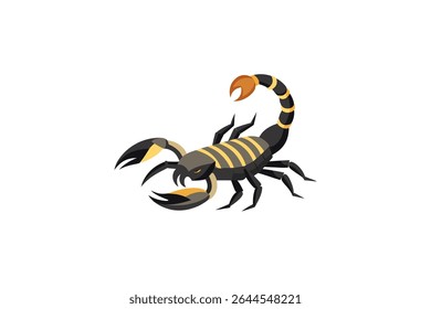Scorpion design vector on white background