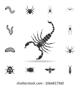 Scorpion. Detailed set of insects items icons. Premium quality graphic design. One of the collection icons for websites, web design, mobile app on white background