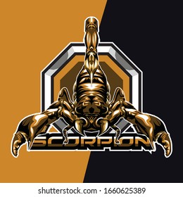 scorpion e sport logo and mascot game