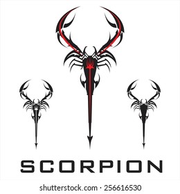 scorpion. elegant stylized scorpion