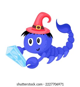 A scorpion element of water flat sticker