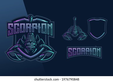 Scorpion Esport Logo Design Illustration