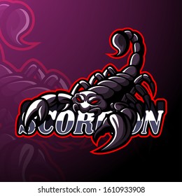 Scorpion esport logo mascot design