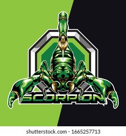 scorpion esport logo and mascot game