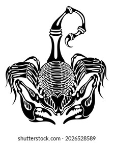 Scorpion graphic design vector illustration, icon, art tattoo sketch