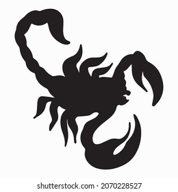 scorpion graphic design vector illustration, icon, art tattoo sketch, hand draw, use in print