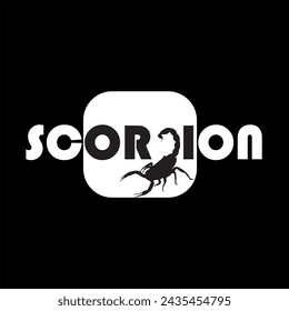 Scorpion - graphic print , Abstract fashion drawing and creative design for t-shirts, mugs, graphic tee, sweatshirt, cases, etc. Illustration in modern style for clothes.