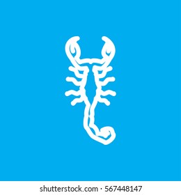scorpion icon illustration isolated vector sign symbol