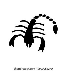 scorpion icon. isolated vector symbol